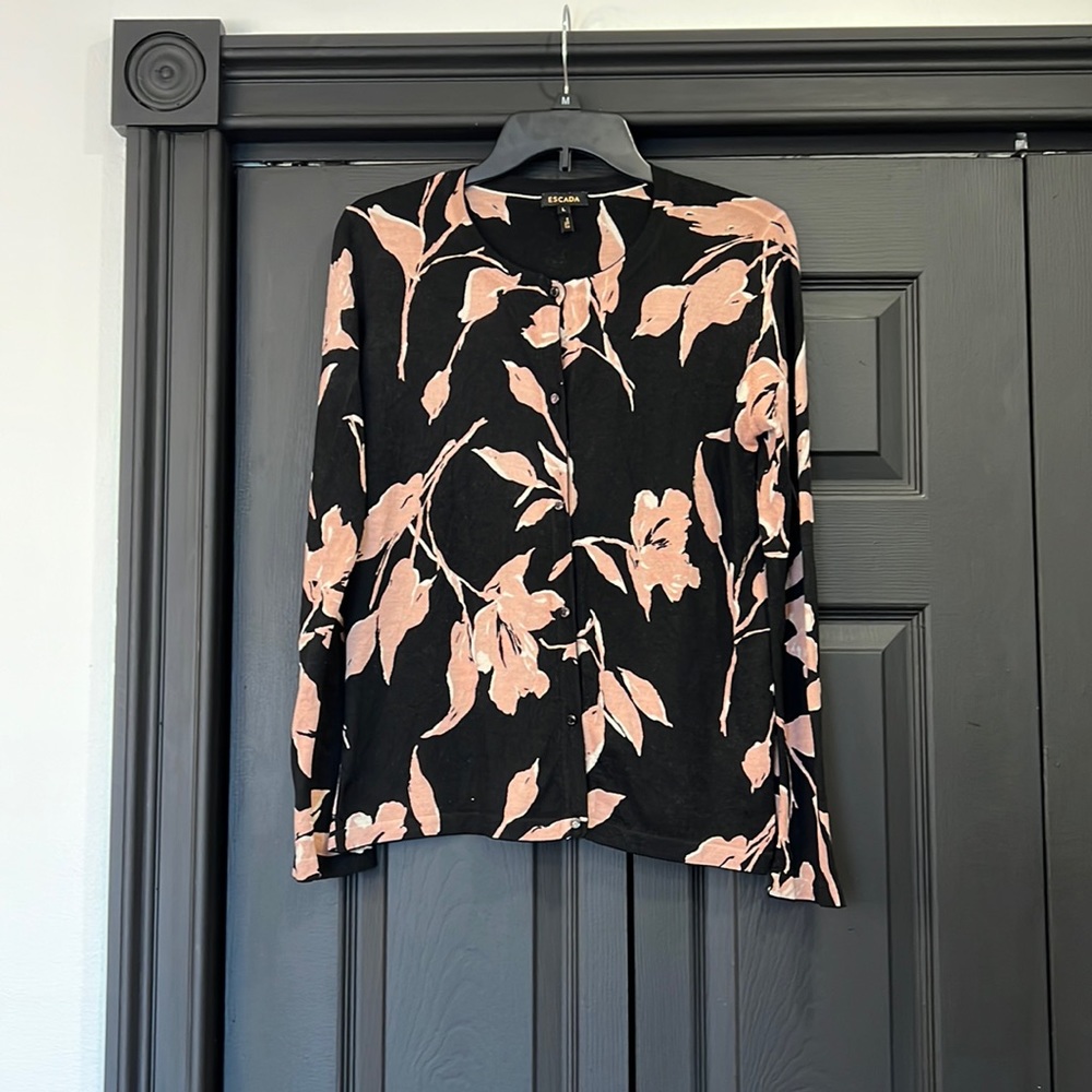 Escada Floral Cardigan